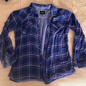 Rails Purple Plaid Button Down